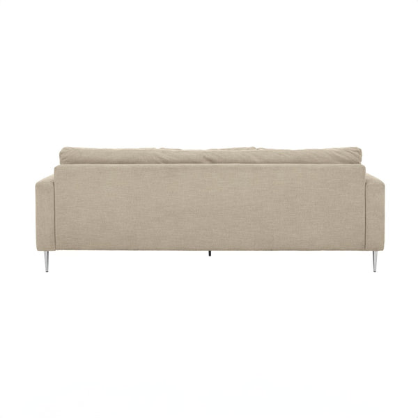 TOV Furniture Vari Textured Velvet Lounge Sofa - Contemporary Elegance with Plush Comfort for Stylish Living Spaces Beige TOV-L54244