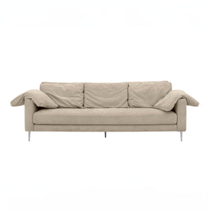 Vari Beige Textured Velvet Lounge Sofa TOV-L54244 TOV Furniture