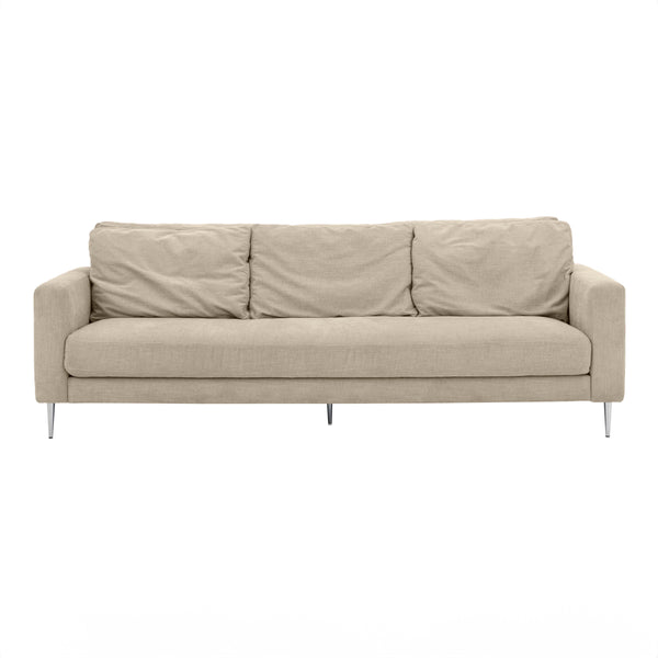 Vari Beige Textured Velvet Lounge Sofa TOV-L54244 TOV Furniture