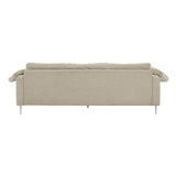 Vari Beige Textured Velvet Lounge Sofa TOV-L54244 TOV Furniture