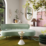 Tischa Mint Green Velvet Sofa TOV-L54317 TOV Furniture