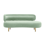 Tischa Mint Green Velvet Sofa TOV-L54317 TOV Furniture