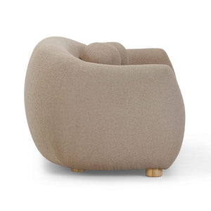 TOV Furniture Judy 80" Boucle Sofa - Handcrafted Art Deco Design with Plush Upholstery and Solid Wood Legs Taupe TOV-L54362