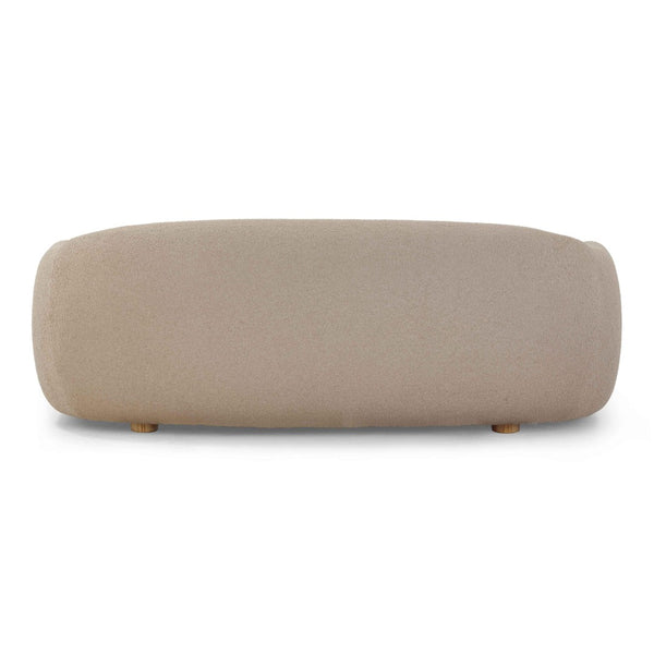 TOV Furniture Judy 80" Boucle Sofa - Handcrafted Art Deco Design with Plush Upholstery and Solid Wood Legs Taupe TOV-L54362