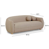 Judy Light Brown Boucle Sofa TOV-L54362 TOV Furniture