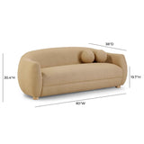 Judy Honey Boucle Sofa TOV-L54364 TOV Furniture