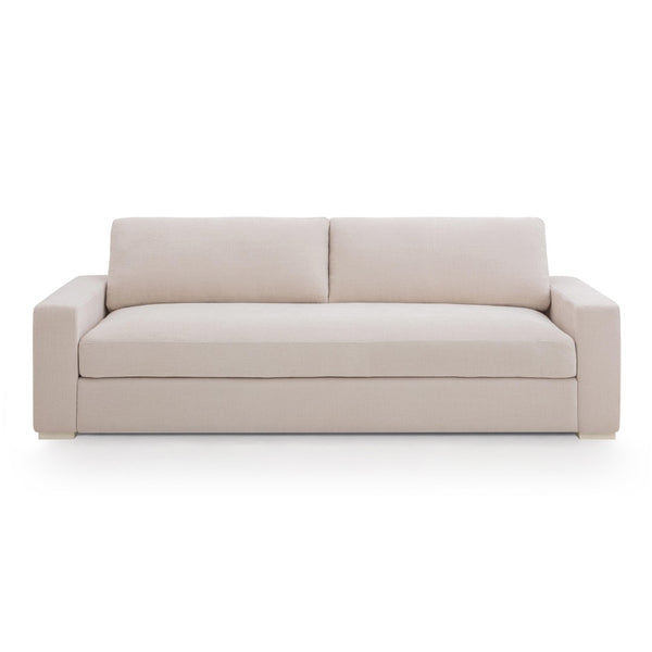 TOV Furniture Beckham 96" Chenille Sofa - Luxurious Comfort, Durable Performance Fabric, Perfect for Any Decor Cream TOV-L54549
