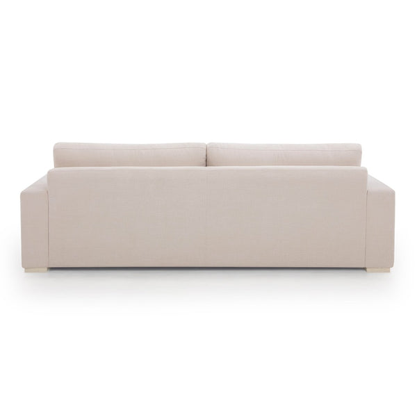 TOV Furniture Beckham 96" Chenille Sofa - Luxurious Comfort, Durable Performance Fabric, Perfect for Any Decor Cream TOV-L54549