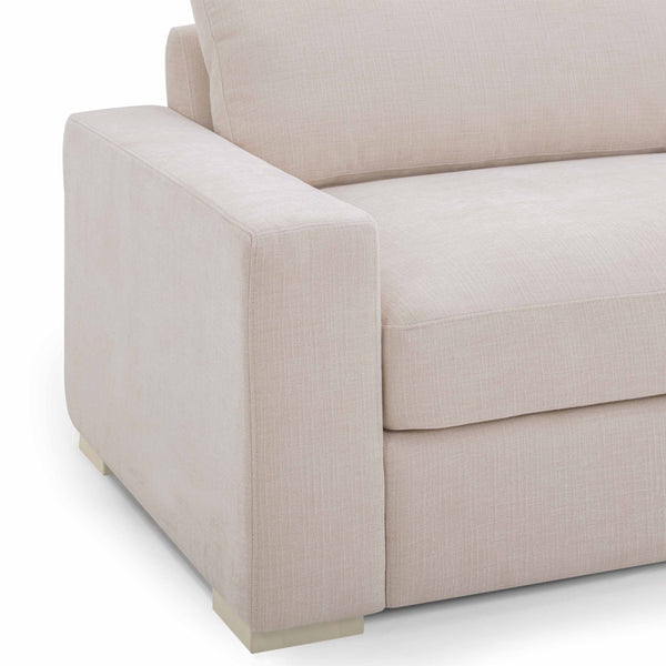 TOV Furniture Beckham 96" Chenille Sofa - Luxurious Comfort, Durable Performance Fabric, Perfect for Any Decor Cream TOV-L54549