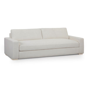 TOV Furniture Beckham 96" Upcycled Chenille Sofa - Sustainable Luxury with Deep Comfort & Easy-Care Performance Fabric Cream TOV-L54551