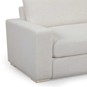 TOV Furniture Beckham 96" Upcycled Chenille Sofa - Sustainable Luxury with Deep Comfort & Easy-Care Performance Fabric Cream TOV-L54551