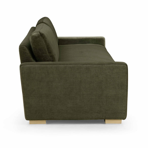 TOV Furniture Beckham 96" Upcycled Chenille Sofa - Sustainable Luxury with Deep Comfort & Easy-Care Performance Fabric Olive Green TOV-L54608