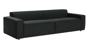 TOV Furniture Olafur 96.5" Upholstered Sofa - Modern Mid-Century Design for Luxurious Comfort and Style Black TOV-L68107