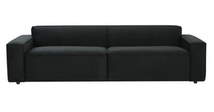 TOV Furniture Olafur 96.5" Upholstered Sofa - Modern Mid-Century Design for Luxurious Comfort and Style Black TOV-L68107