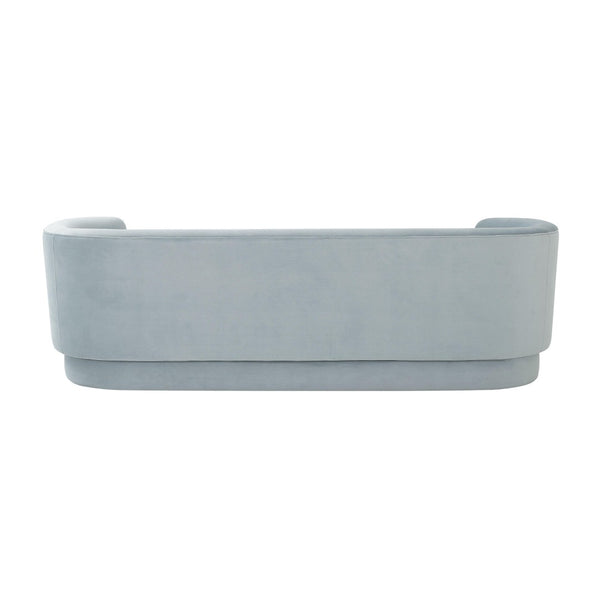 TOV Furniture Macie Sofa - Chic Channel-Tufted Design with Plush Velvet Upholstery for Modern Living Room Comfort Sea Blue TOV-L68115