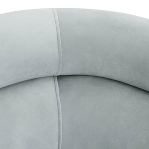 TOV Furniture Macie Sofa - Chic Channel-Tufted Design with Plush Velvet Upholstery for Modern Living Room Comfort Sea Blue TOV-L68115