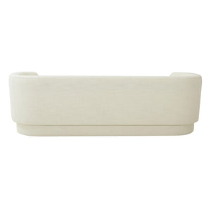 TOV Furniture Macie Sofa - Chic Channel-Tufted Design with Plush Velvet Upholstery for Modern Living Room Comfort Cream TOV-L68116