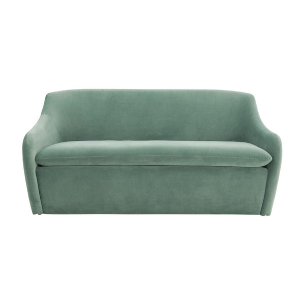 TOV Furniture Cellia Velvet Loveseat - Chic Modern Design with Plush Comfort for Stylish Living Rooms & Nooks Blue TOV-L68389
