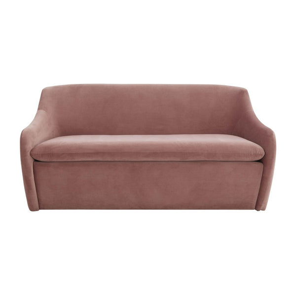 TOV Furniture Cellia Velvet Loveseat - Chic Modern Design with Plush Comfort for Stylish Living Rooms & Nooks Mauve TOV-L68390