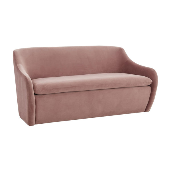 TOV Furniture Cellia Velvet Loveseat - Chic Modern Design with Plush Comfort for Stylish Living Rooms & Nooks Mauve TOV-L68390