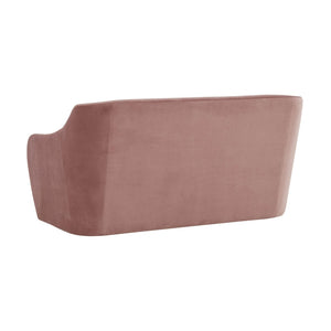 TOV Furniture Cellia Velvet Loveseat - Chic Modern Design with Plush Comfort for Stylish Living Rooms & Nooks Mauve TOV-L68390