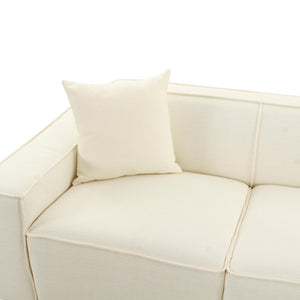 TOV Furniture Olafur 2-Piece Upholstered L-Shaped Sectional: Luxurious Comfort Meets Modern Design for Your Home Cream / RAF TOV-L68455-L68459