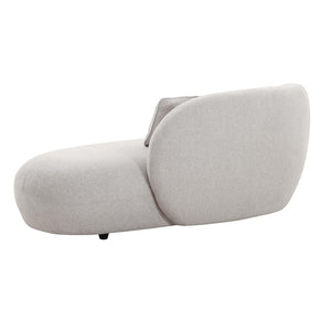 TOV Furniture Galet Velvet Chaise - Luxurious Postmodern Lounger with Plush Comfort and Stylish Throw Pillows Grey TOV-L68548