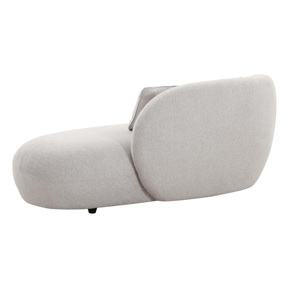 TOV Furniture Galet Velvet Chaise - Luxurious Postmodern Lounger with Plush Comfort and Stylish Throw Pillows Grey TOV-L68548