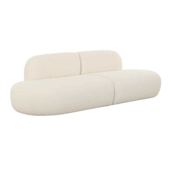 TOV Furniture Broohah 94" Upholstered Sofa - Contemporary Comfort with Sculptural Style for Your Living Room Cream TOV-L68655-SO