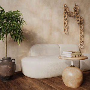 TOV Furniture Broohah 94" Upholstered Sofa - Contemporary Comfort with Sculptural Style for Your Living Room Cream TOV-L68655-SO