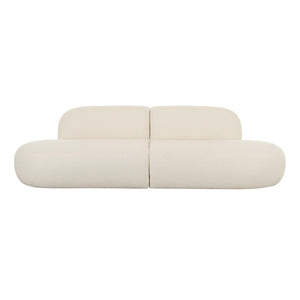 TOV Furniture Broohah 94" Upholstered Sofa - Contemporary Comfort with Sculptural Style for Your Living Room Cream TOV-L68655-SO