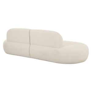 TOV Furniture Broohah 94" Upholstered Sofa - Contemporary Comfort with Sculptural Style for Your Living Room Cream TOV-L68655-SO