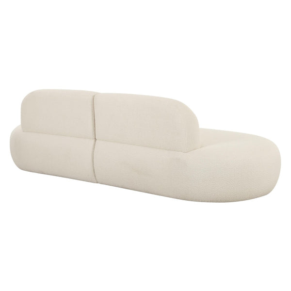 TOV Furniture Broohah 94" Upholstered Sofa - Contemporary Comfort with Sculptural Style for Your Living Room Cream TOV-L68655-SO