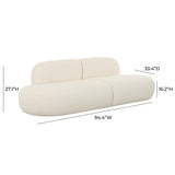 Broohah Cream Boucle Sofa TOV-L68655-SO TOV Furniture