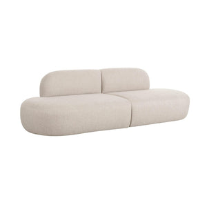 TOV Furniture Broohah 94" Upholstered Sofa - Contemporary Comfort with Sculptural Style for Your Living Room Beige TOV-L68656-SO