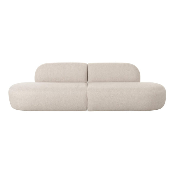 TOV Furniture Broohah 94" Upholstered Sofa - Contemporary Comfort with Sculptural Style for Your Living Room Beige TOV-L68656-SO