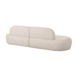 TOV Furniture Broohah 94" Upholstered Sofa - Contemporary Comfort with Sculptural Style for Your Living Room Beige TOV-L68656-SO