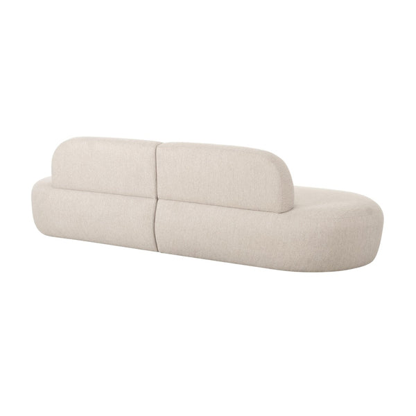 TOV Furniture Broohah 94" Upholstered Sofa - Contemporary Comfort with Sculptural Style for Your Living Room Beige TOV-L68656-SO