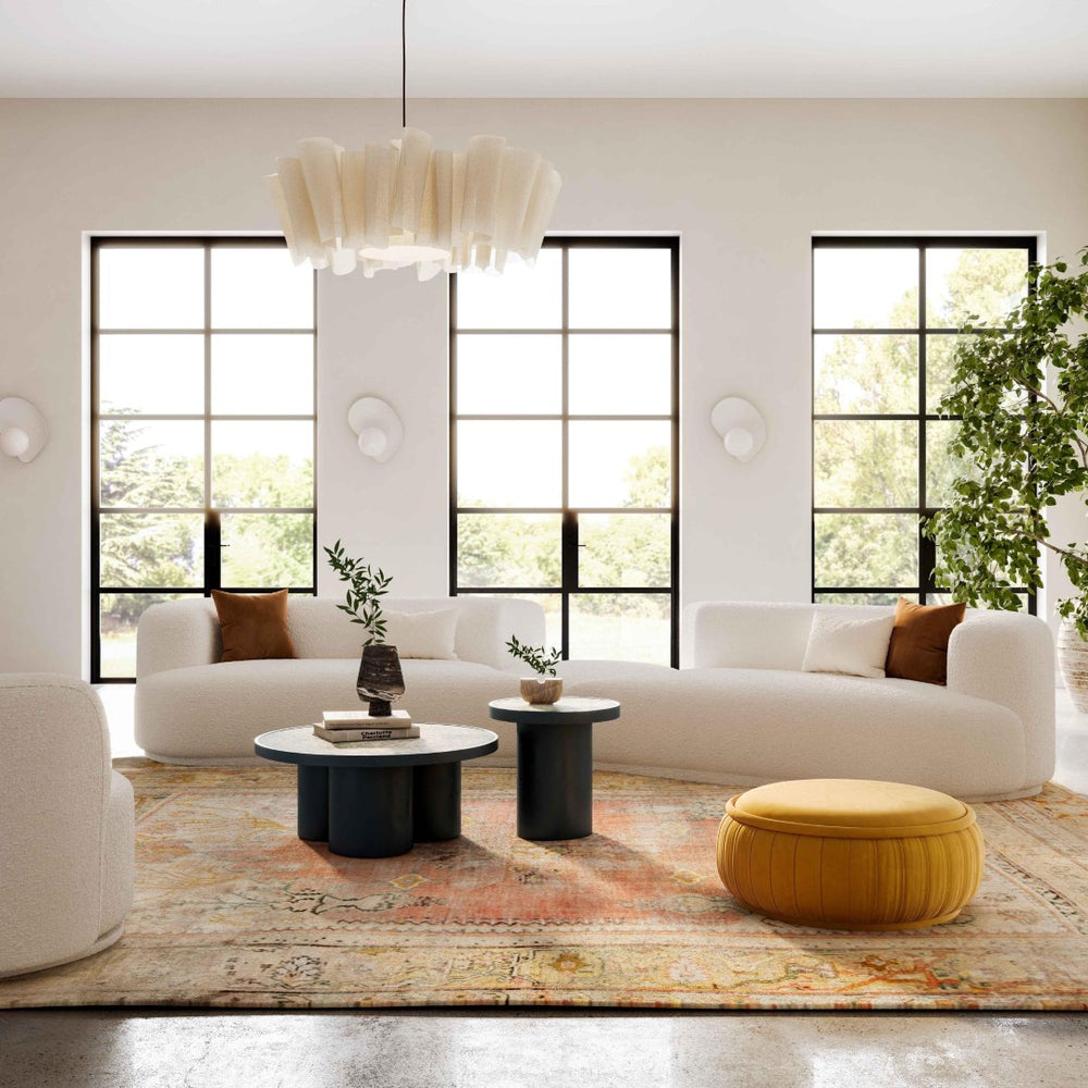 TOV Furniture Fickle 3-Piece Cream Boucle Modular Sectional – Stylish, Versatile Comfort for Modern Living Spaces TOV-L6866-C-SEC1