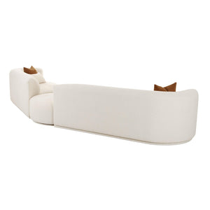 TOV Furniture Fickle 3-Piece Cream Boucle Modular Sectional – Stylish, Versatile Comfort for Modern Living Spaces TOV-L6866-C-SEC1