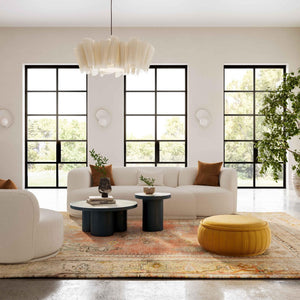 TOV Furniture Fickle Cream Boucle Modular Sofa - Versatile Seating for Modern Living Spaces with Handmade Quality LAF TOV-L6866-C-SO3L