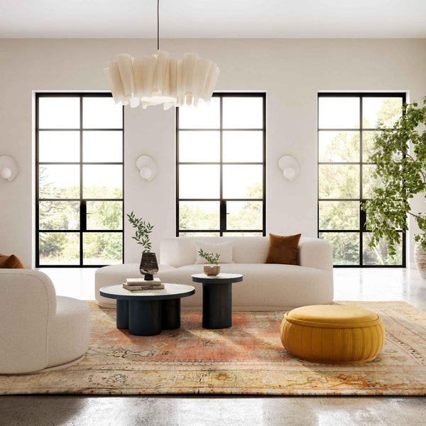 TOV Furniture Fickle 112" Modern Cream Boucle Modular Chaise Sofa for Customizable Comfort in Living Spaces RAF TOV-L6866-C-SO4R