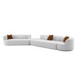 Fickle Velvet 4-Piece Modular Sectional