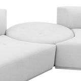 Fickle Grey Velvet 5-Piece Modular Sectional TOV-L6866-G-SEC4 TOV Furniture