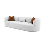 Fickle Velvet 2-Piece Modular Sofa