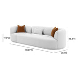 Fickle Grey Velvet 2-Piece Modular RAF Sofa TOV-L6866-G-SO3R TOV Furniture