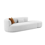 Fickle Velvet 2-Piece Chaise Modular Sofa