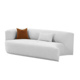 Fickle Grey Velvet Modular LAF Loveseat TOV-L68663 TOV Furniture