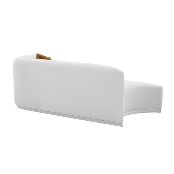 TOV Furniture Fickle 82.5" Grey Velvet Modular Loveseat - Stylish, Customizable Seating for Modern Living Spaces TOV-L68664