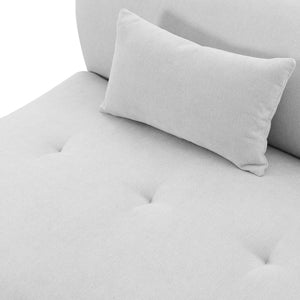 TOV Furniture Fickle 82.5" Grey Velvet Modular Loveseat - Stylish, Customizable Seating for Modern Living Spaces TOV-L68664